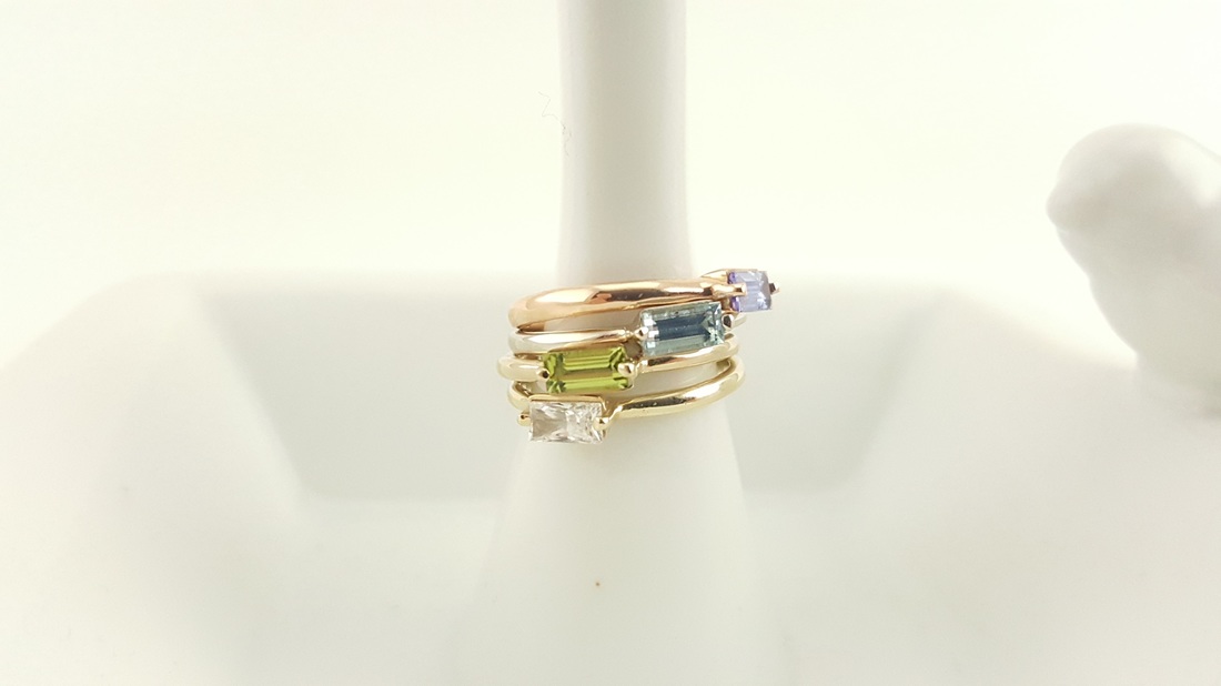 Rachel Brooks Custom Fine Jewelry Stackable Gemstone Fashion Rings