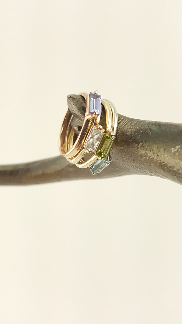 Rachel Brooks Custom Fine Jewelry Stackable Gemstone Fashion Rings